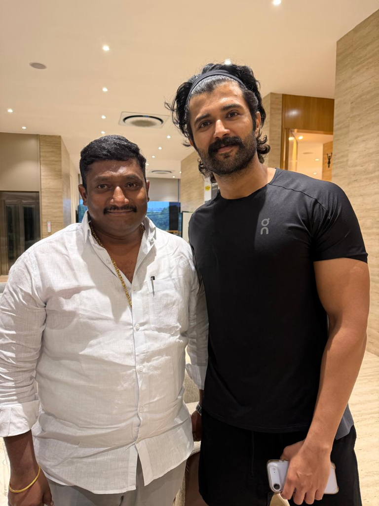 Saini Ravikumar with Vijay Deverakonda